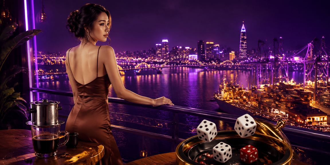 Xúc xắc Tài Xỉu và không khí cá cược buổi tối tại quán cà phê Hải Phòng