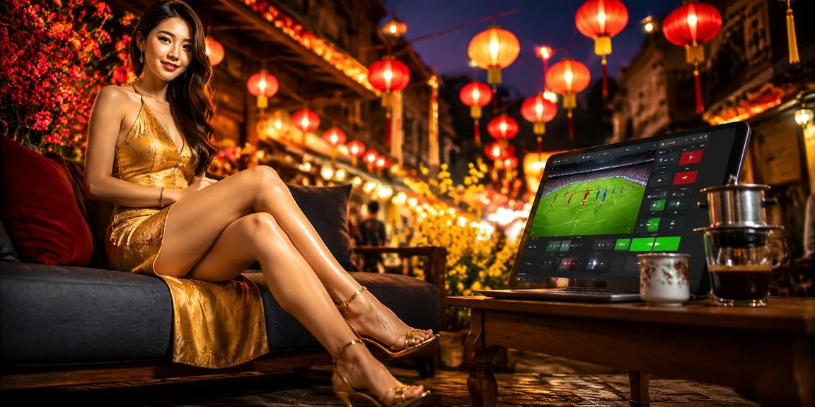 Người chơi cá cược theo dõi kèo trận đấu tại quán cà phê Huế